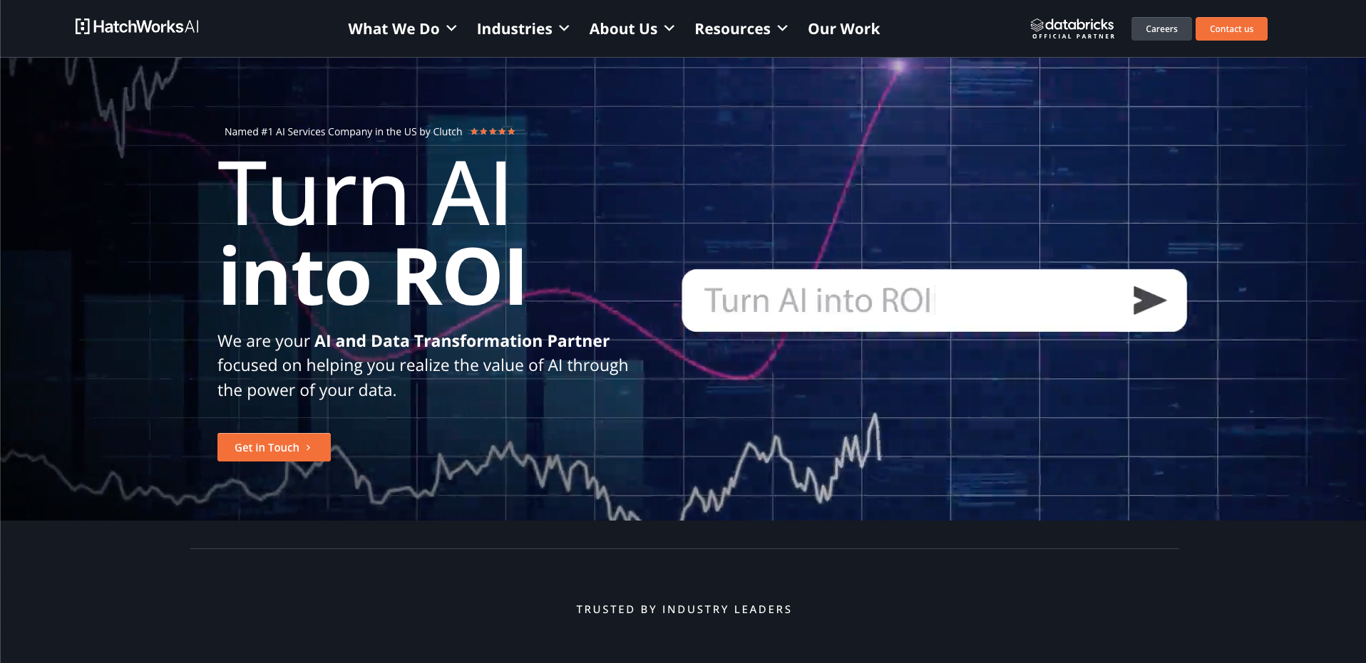 Website screenshot of Hatchworks